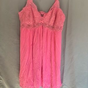 Woman’s pink night gown